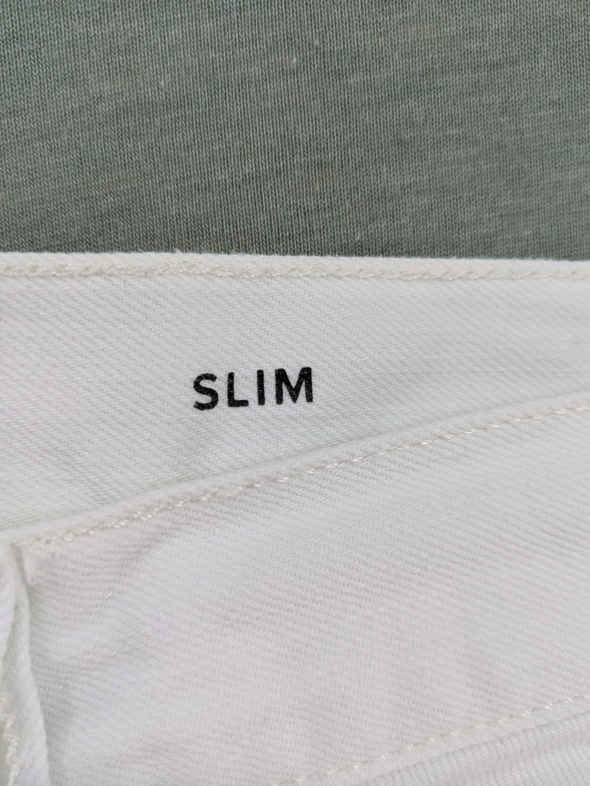 River Island white straight jeans slim fit 100% cotton denim modern design