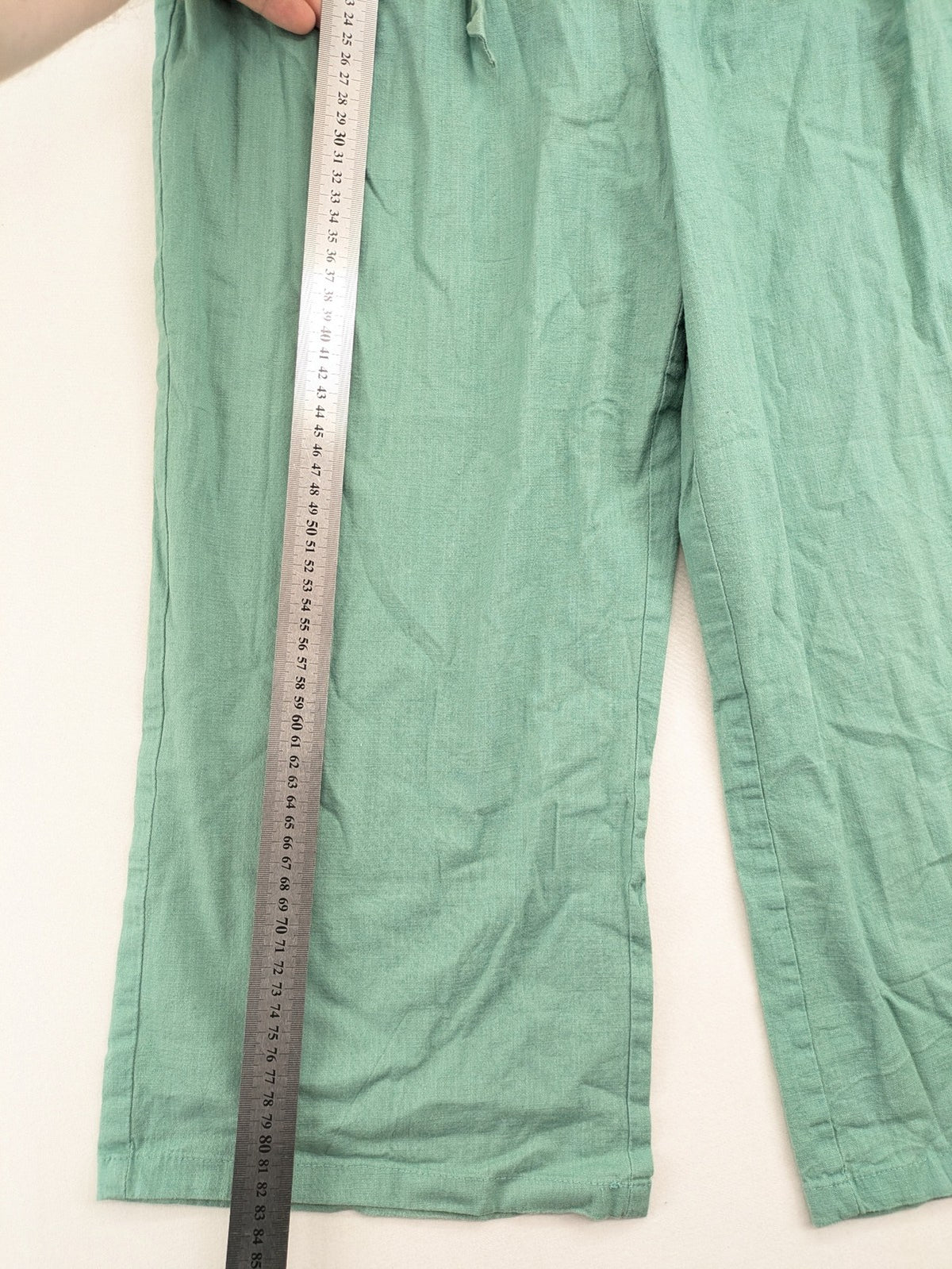 City Life pink culotte pants with paperbag waist and matching belt, cotton blend.