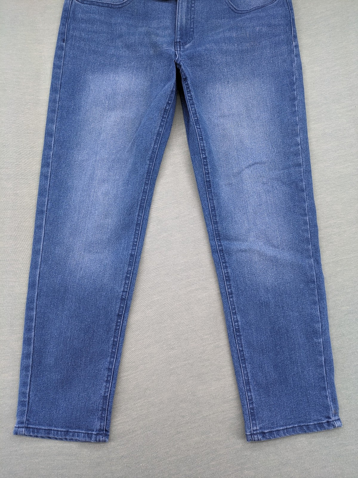 up2 fashion blue straight jeans classic 5-pocket style stretch denim with tag