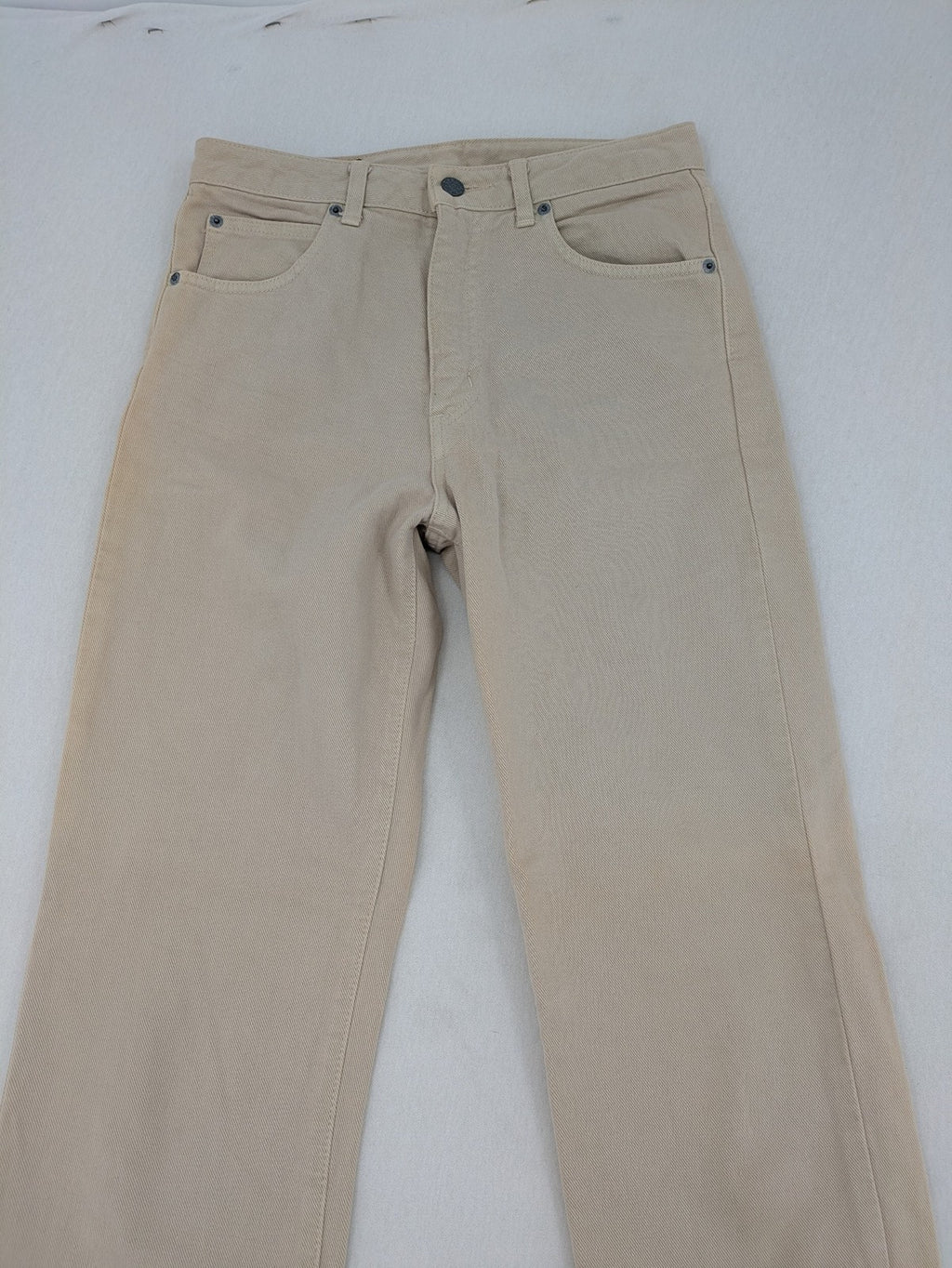 Edwin straight jeans beige 5-pocket design made from durable cotton