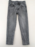 G-Star Raw grey straight jeans with classic 5-pocket design and logo patch.
