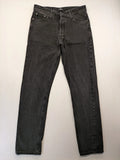 Jack & Jones grey loose fit jeans with classic button fly and 5-pocket design.