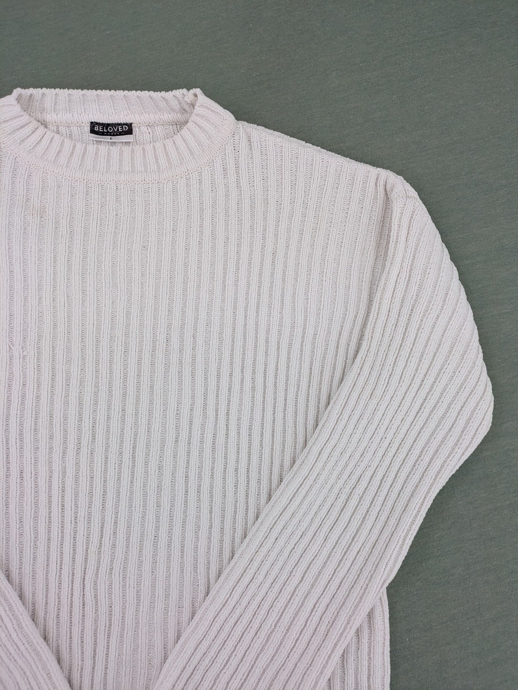 Beloved purple turtle neck jumper ribbed knit long sleeves classic design