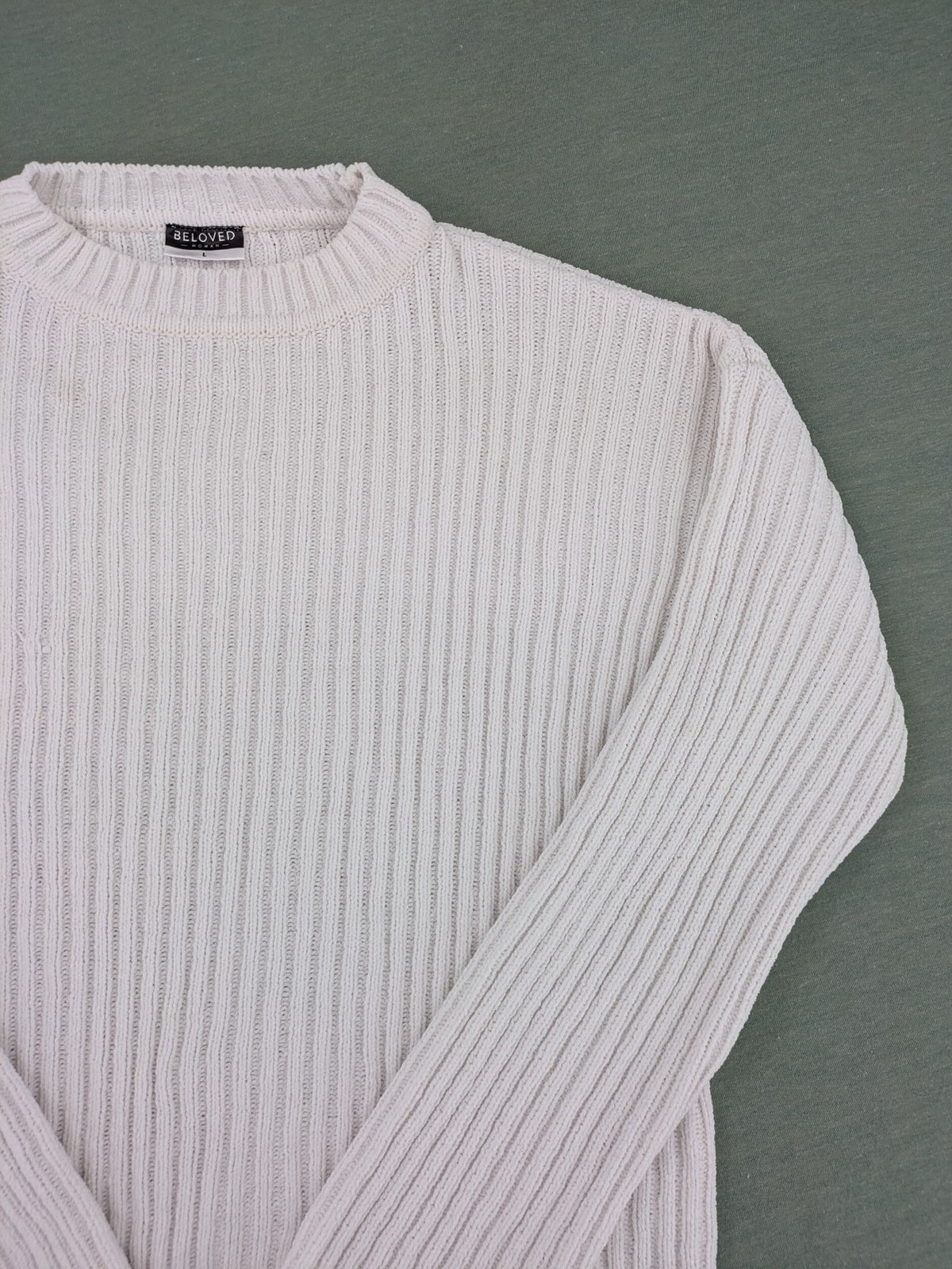 Beloved purple turtle neck jumper ribbed knit long sleeves classic design