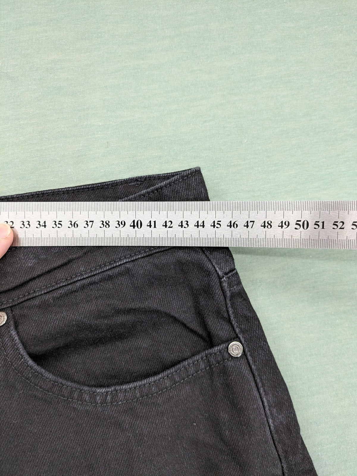 Boohooman grey straight jeans classic five-pocket design button fly 100% cotton denim