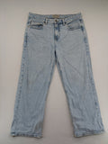 Cropp blue straight jeans 90s fit classic 5-pocket design durable denim material