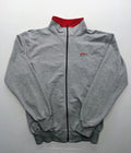 Cramp Sport grey training jacket XXL with red collar and embroidered logo.