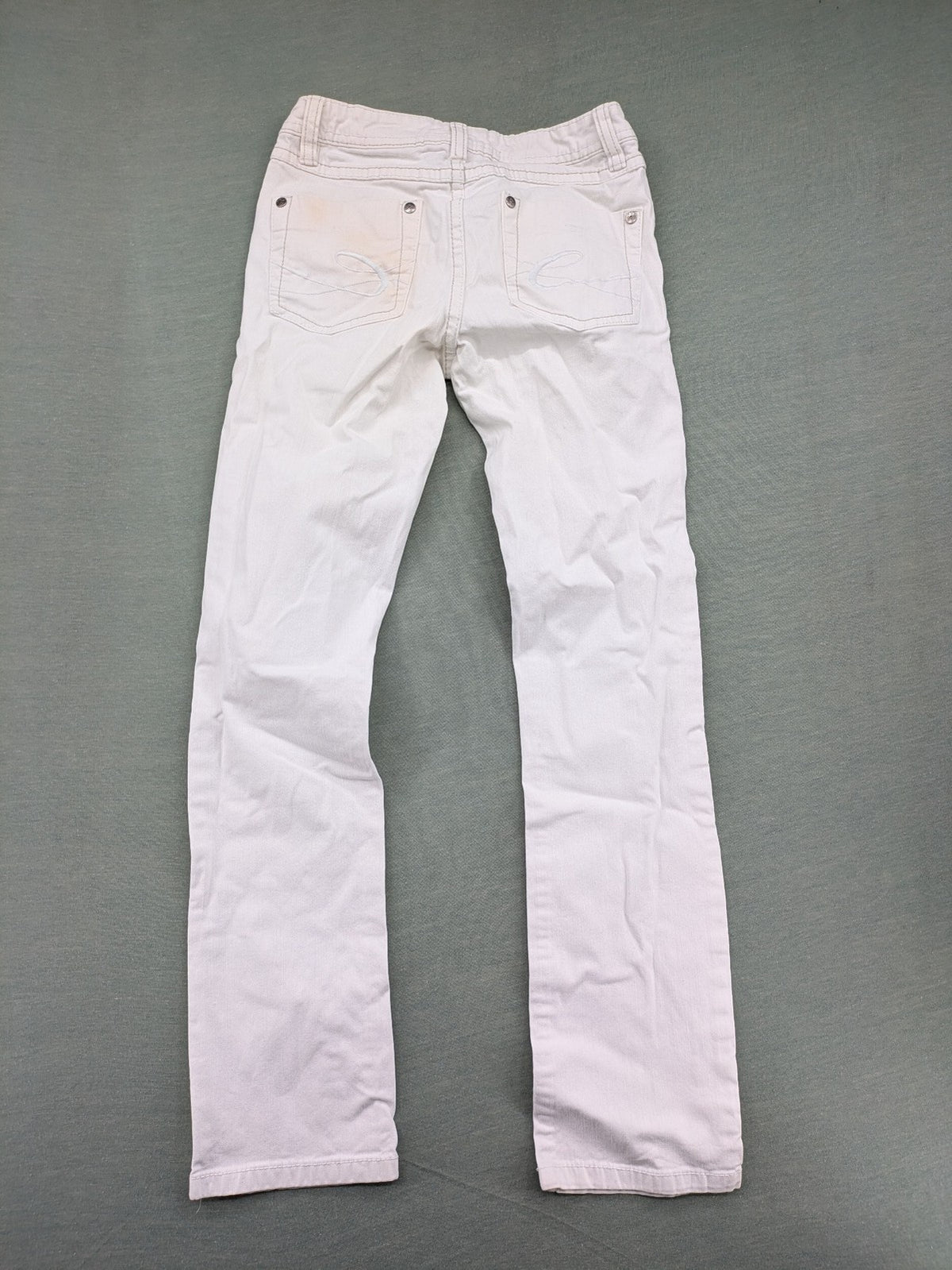 edc by Esprit white straight jeans five-pocket design in durable denim fabric