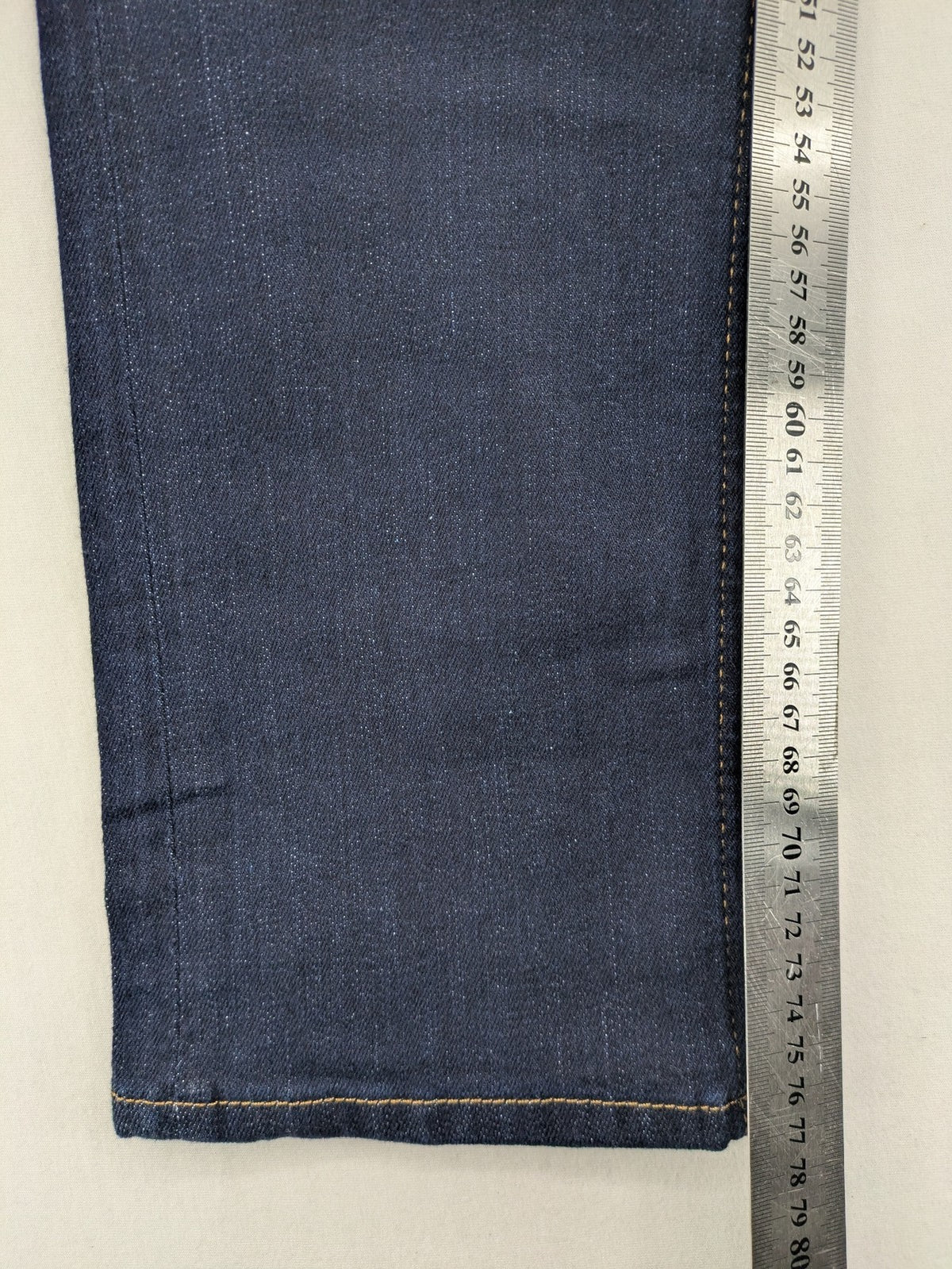 Esprit blue straight jeans with classic 5-pocket design and medium rise fit.