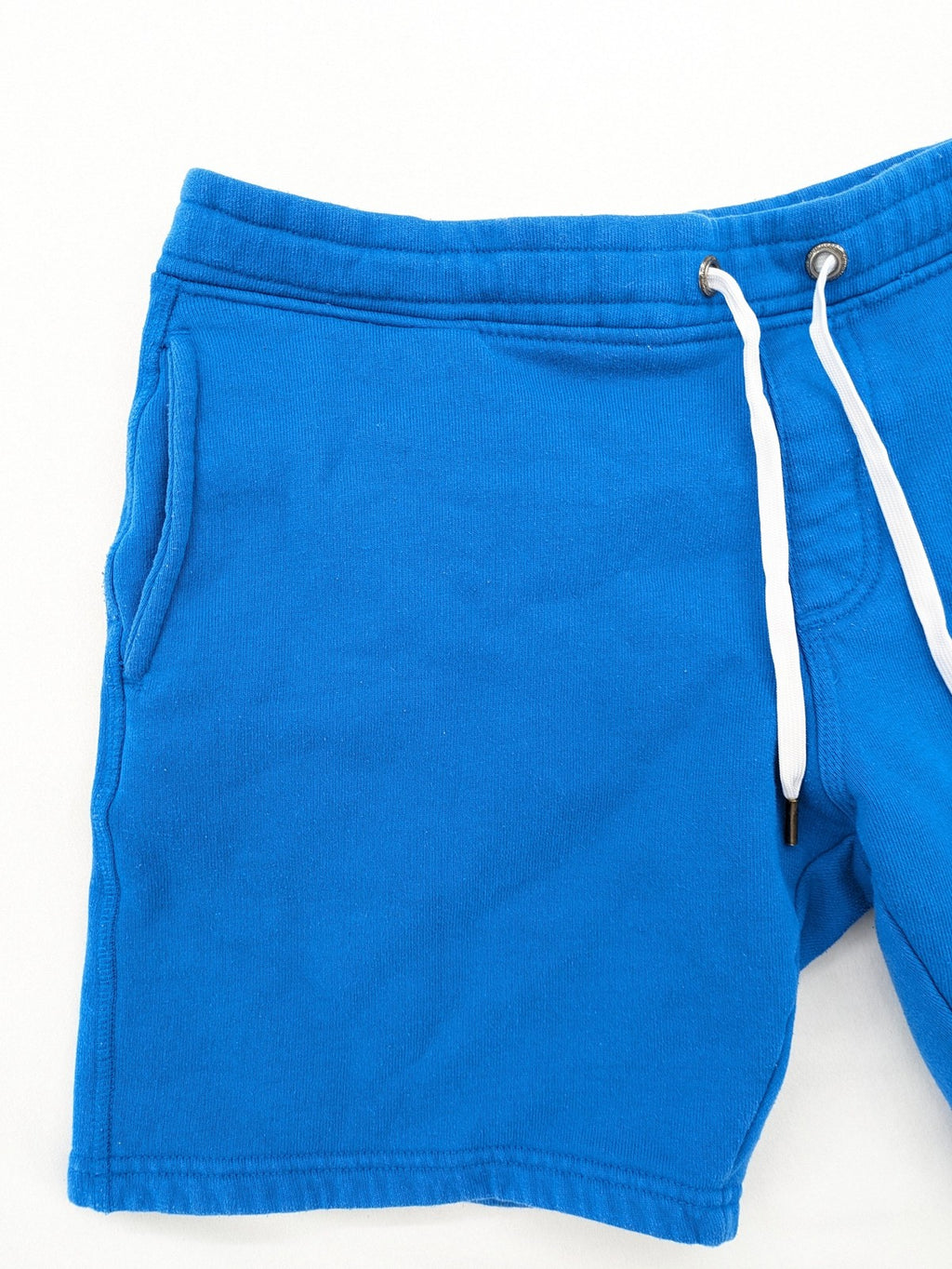 Chiemsee blue sweatshorts with logo print, elastic waistband, and side pockets.