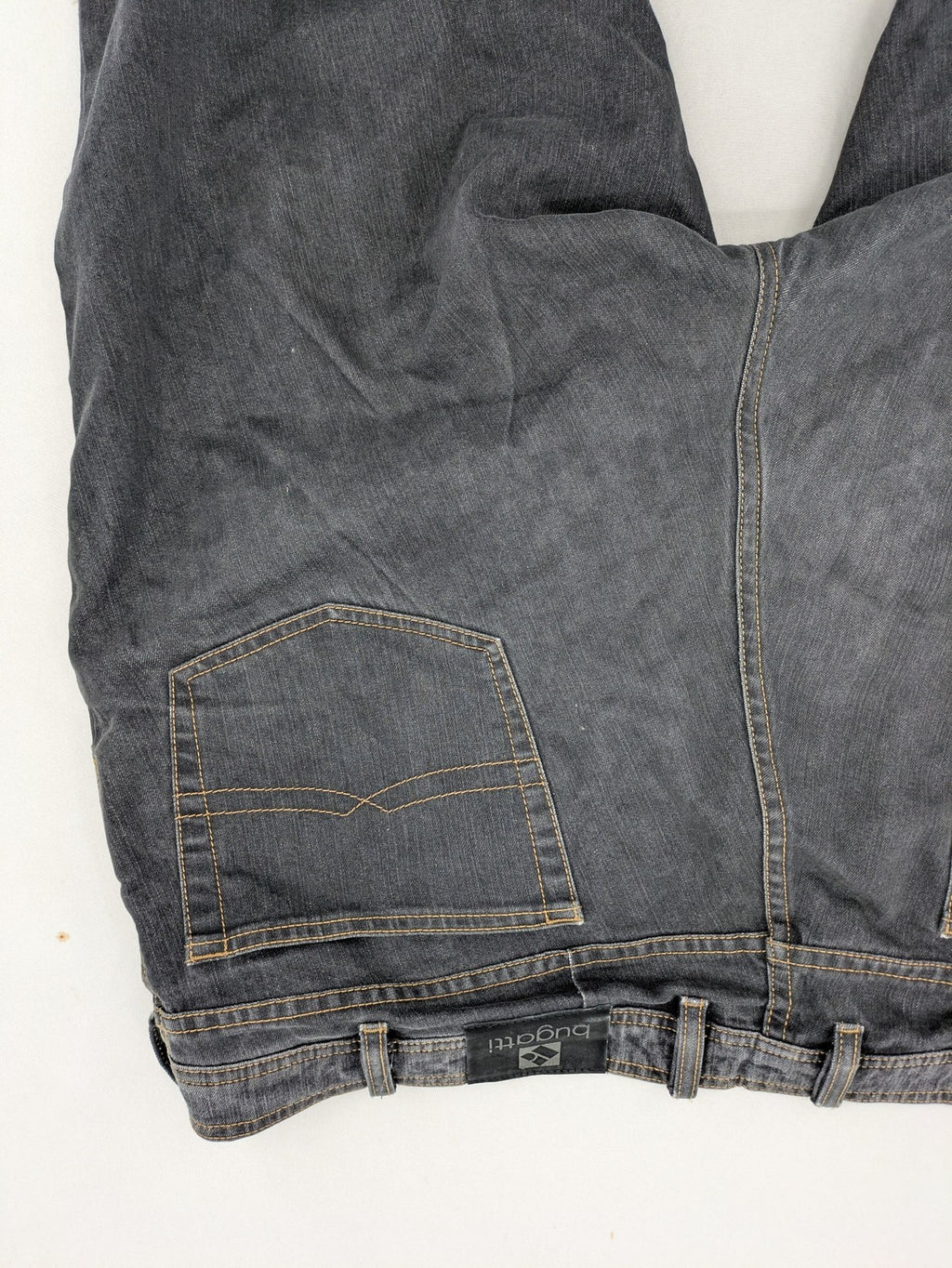 Bugatti straight jeans blue grey 5-pocket design with stretch denim material