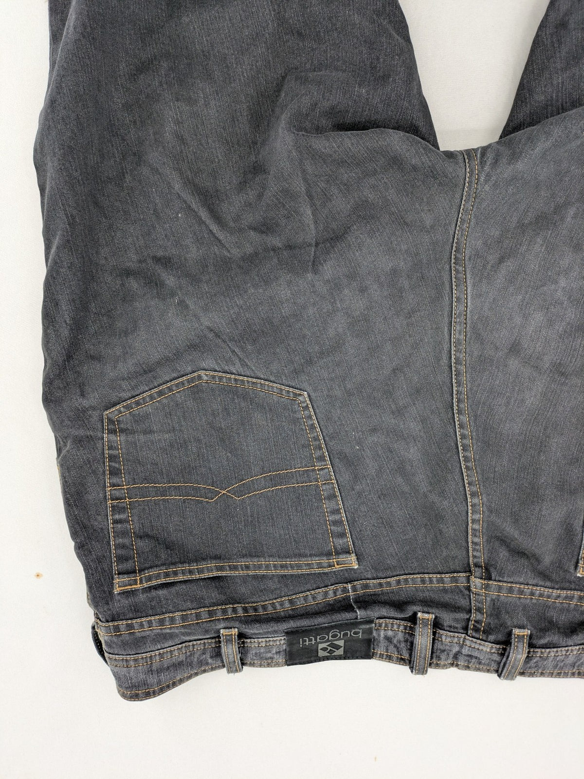 Bugatti straight jeans blue grey 5-pocket design with stretch denim material