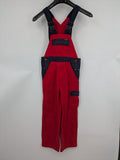 Grene navy red overall with adjustable straps, multiple pockets, and durable material.