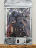 Star Wars black t-shirt featuring bold Darth Vader poster graphic, short sleeves.