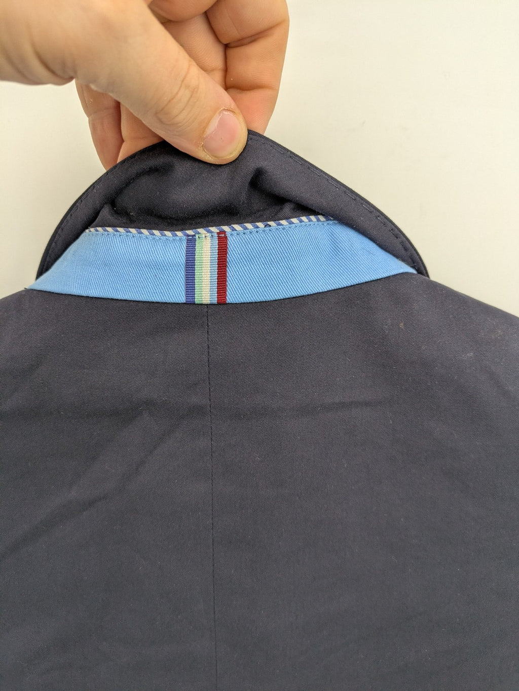 mcneal grey jacket classic cut 100% cotton with unique interior label