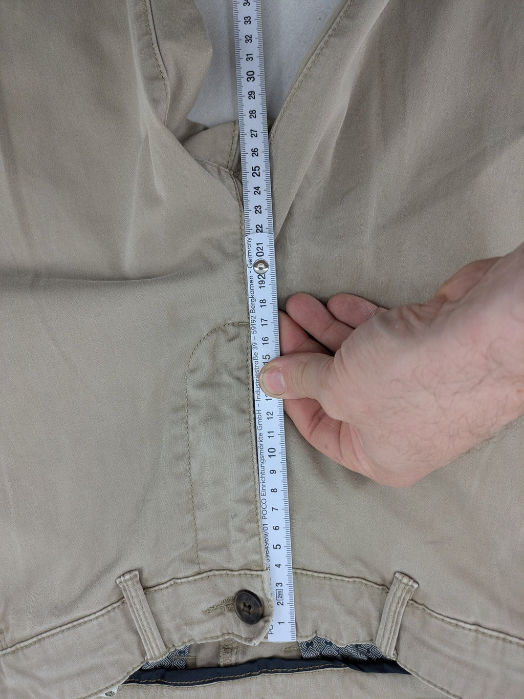 Paul Hunter beige chino pants Oscar Regular Fit cotton stretch with button and zipper closure.