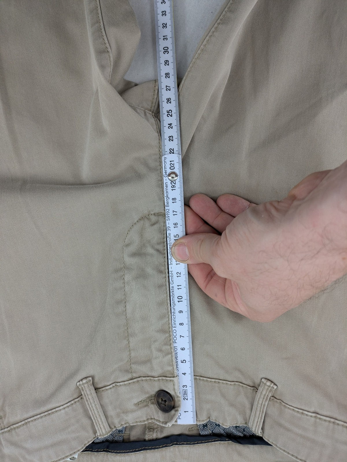 Paul Hunter beige chino pants Oscar Regular Fit cotton stretch with button and zipper closure.