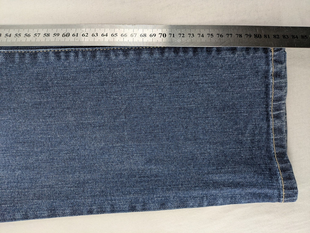 Camel Active blue straight jeans with classic 5-pocket design and logo patch.