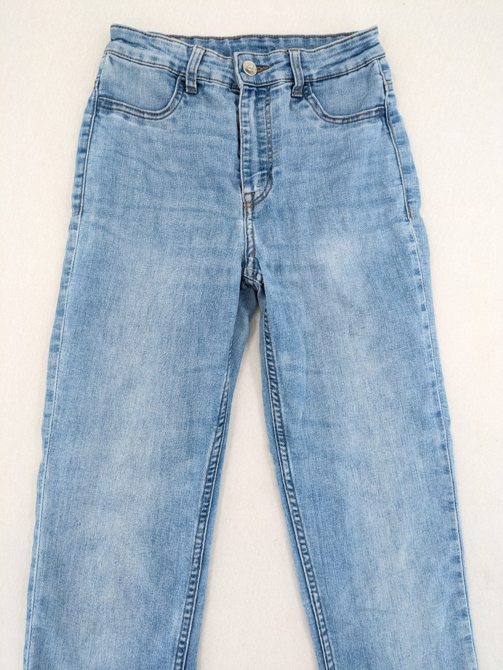 H&M Divided blue skinny jeans high-waist design five-pocket style stretch denim
