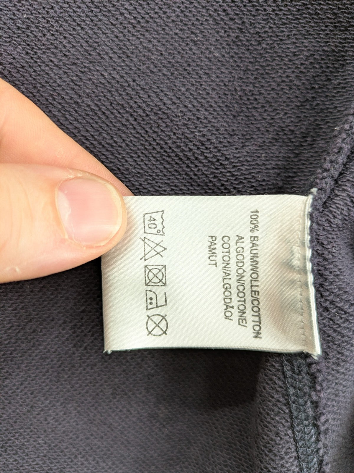 Marc O'Polo grey sweatblazer jacket, structured organic cotton, elbow patches, striped inner lining.