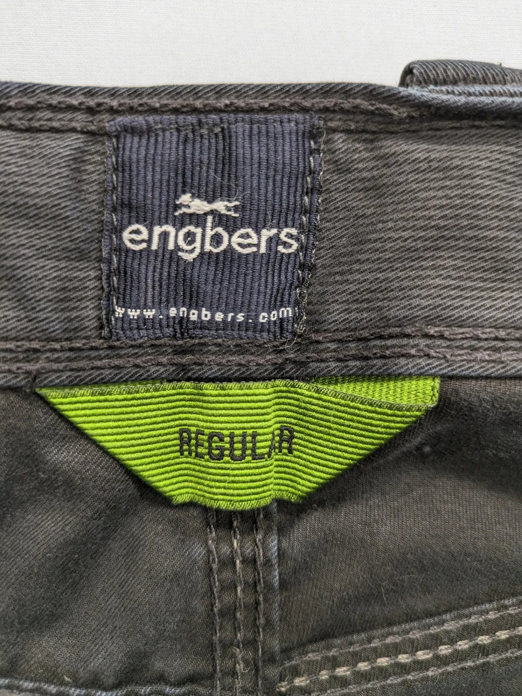 Engbers grey chino pants regular fit five-pocket style durable fabric