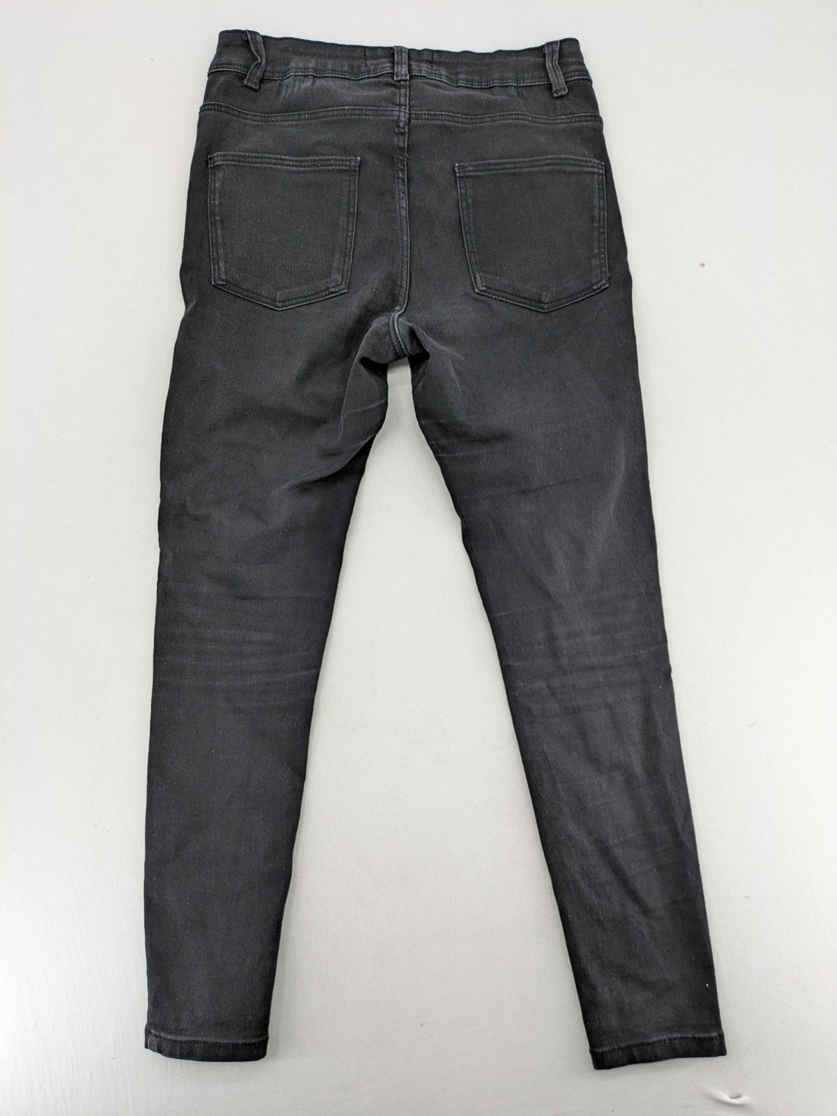 Primark grey skinny jeans 5-pocket style with logo and stretch cotton blend material.