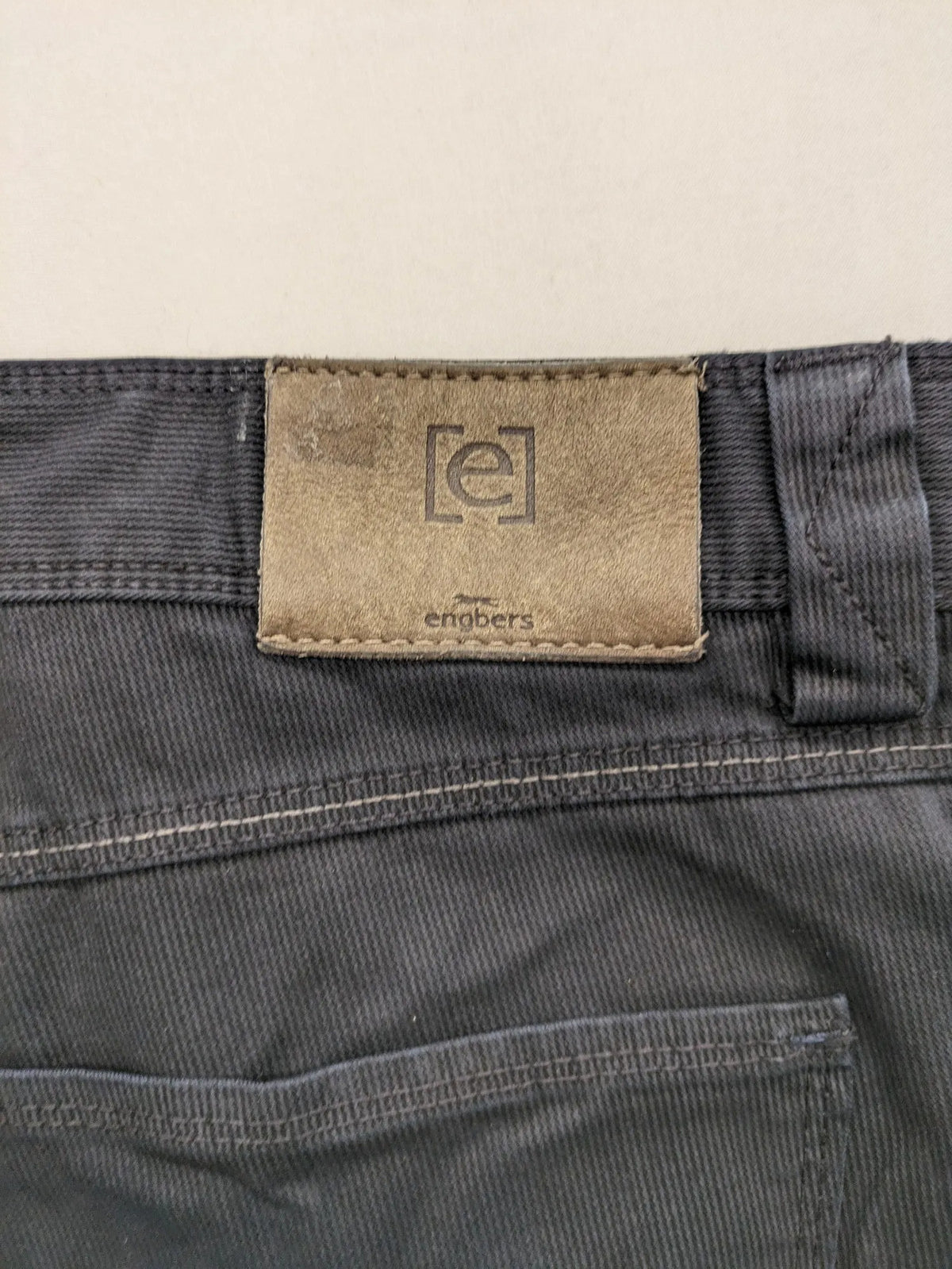 Engbers grey chino pants regular fit five-pocket style durable fabric