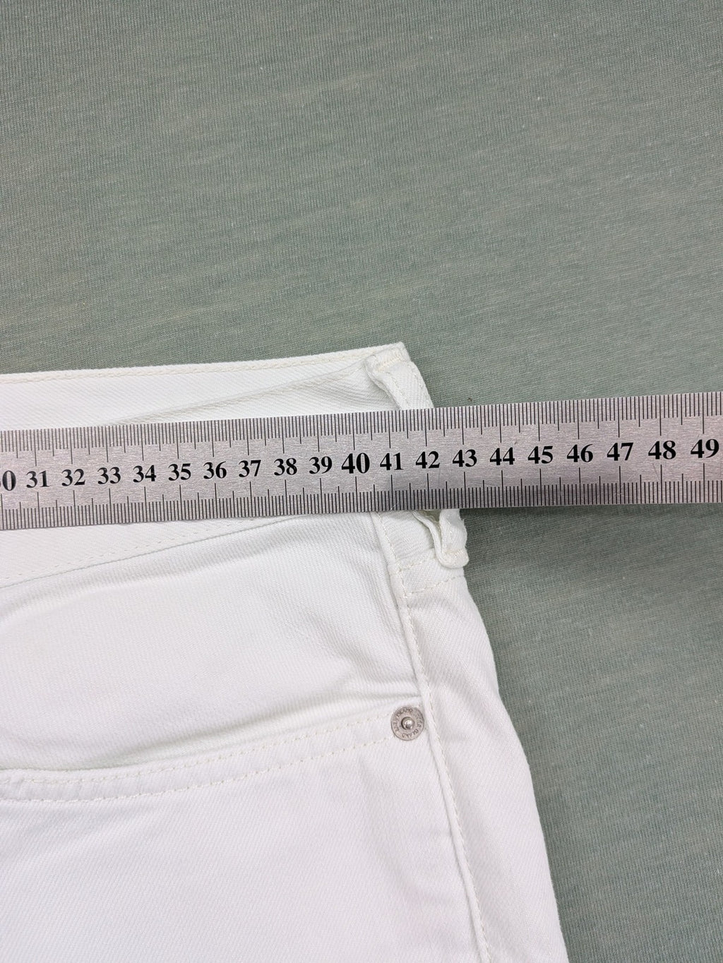 River Island white straight jeans slim fit 100% cotton denim modern design