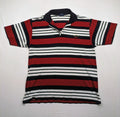 Paul & Shark Yachting striped polo shirt red navy white with embroidered logo on chest.