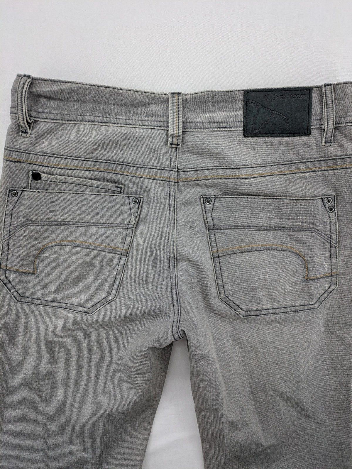 Esprit grey straight jeans with button fly and classic 5-pocket design.