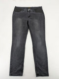 Bpc Selection grey maternity jeans, stretch denim, classic 5-pocket style, elastic waistband.