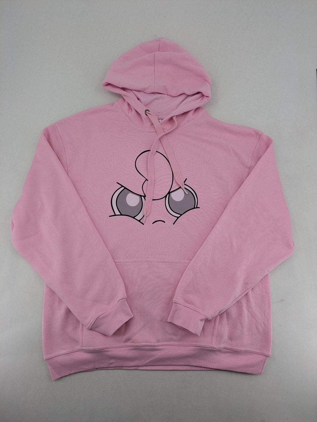 Pokémon multi knit jumper pink Pummeluff graphic, adjustable hood, kangaroo pocket.