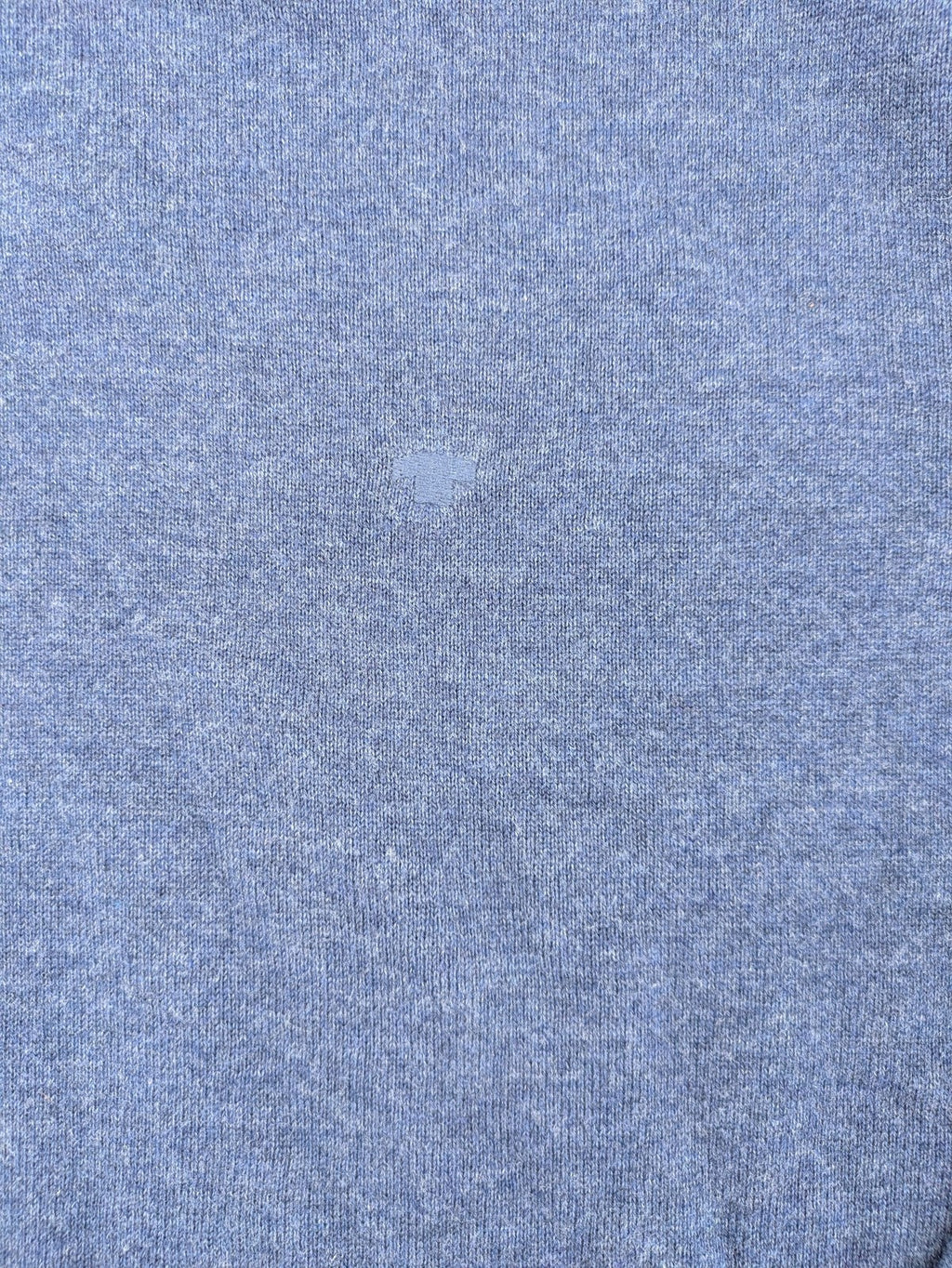Tom Tailor blue turtle neck jumper with subtle logo embroidery and ribbed cuffs.