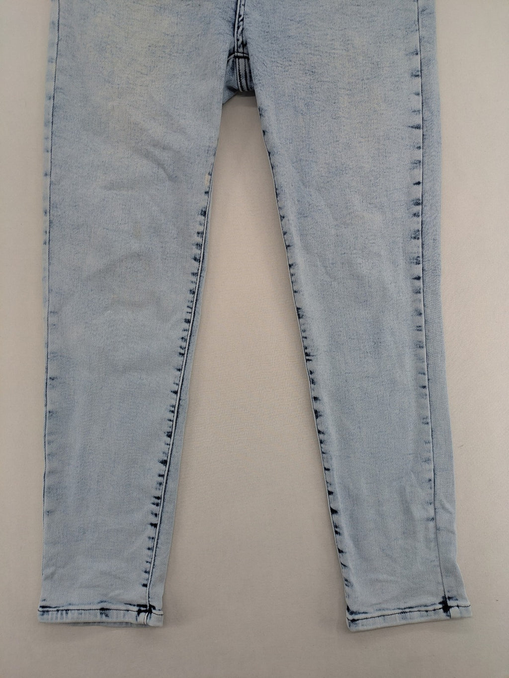 My Bestiny blue straight jeans acid wash finish five-pocket design stretchy cotton blend