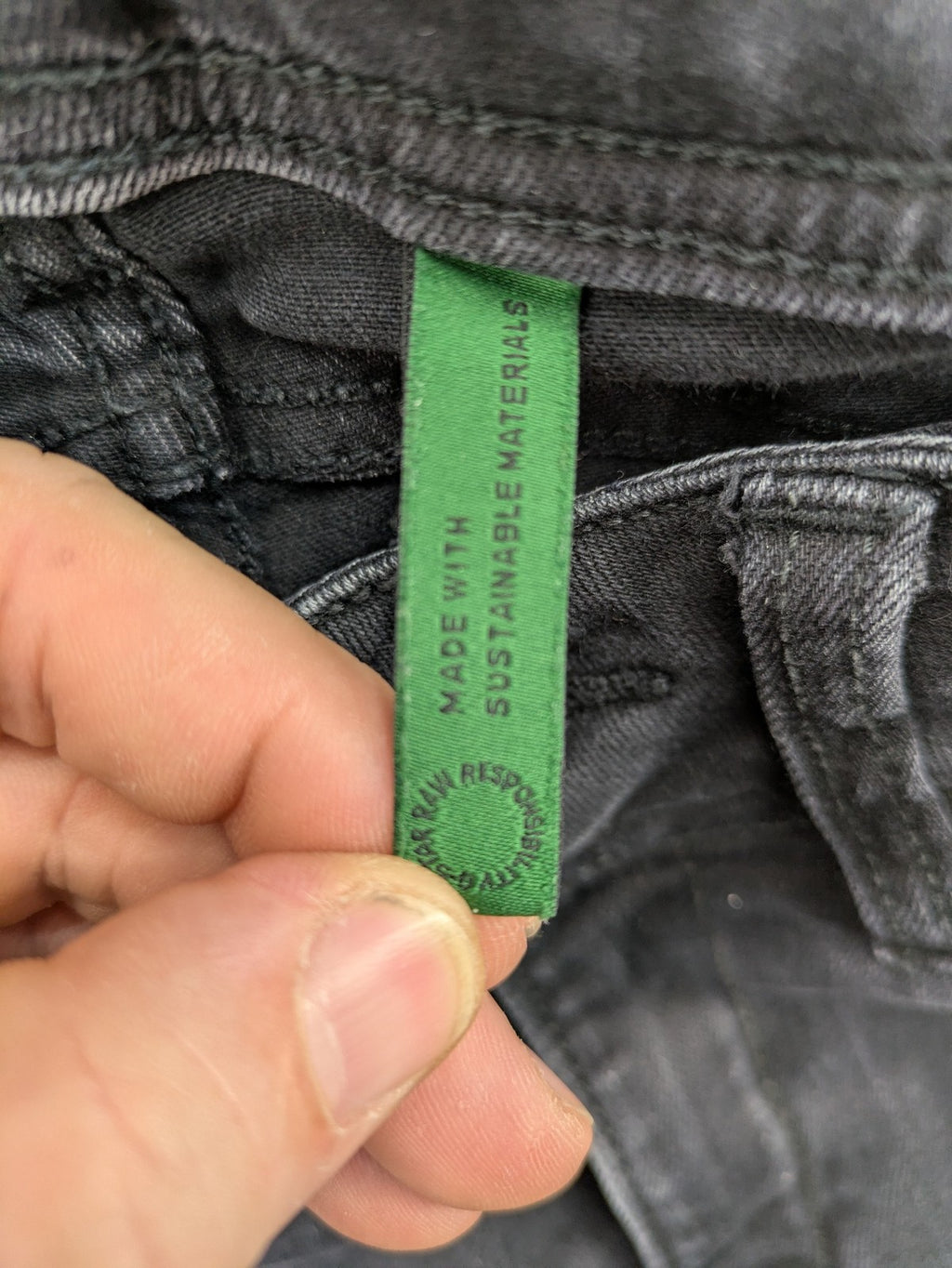 G-Star Raw grey straight jeans with 5-pocket design and logo detailing.