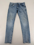 G-Star Raw blue slim fit jeans with 5-pocket design and light wash denim.