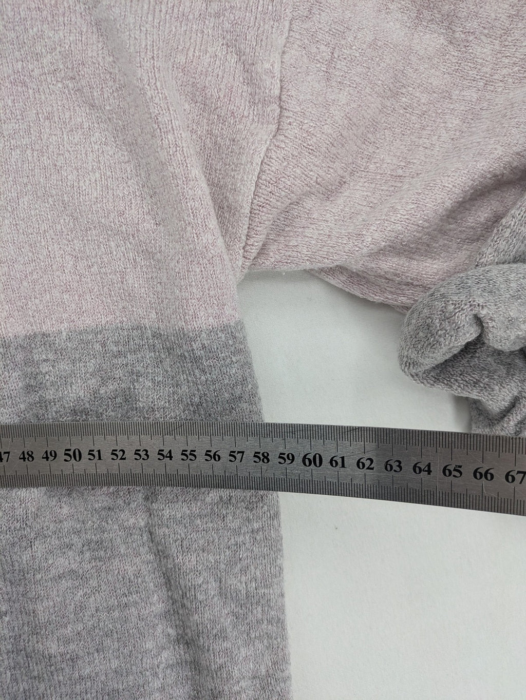 Jacqueline De Yong pink turtle neck jumper colorblock design with soft knit texture.