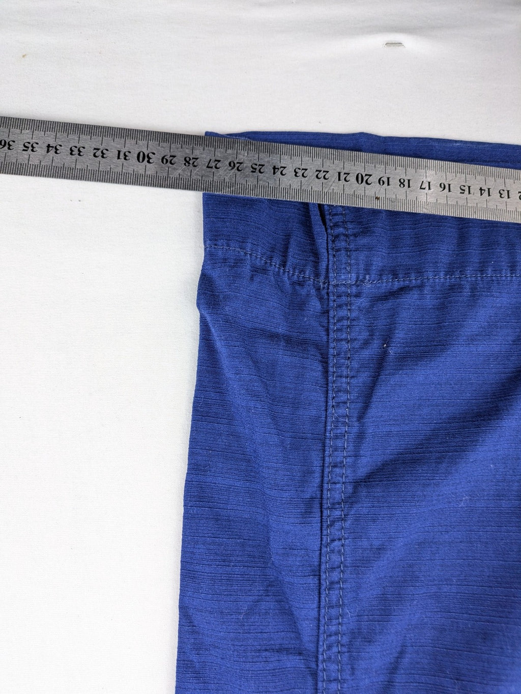 Long Tall Sally blue wide leg pants 100% cotton two-button closure
