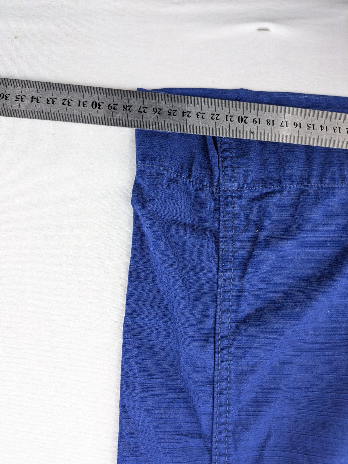 Long Tall Sally blue wide leg pants 100% cotton two-button closure