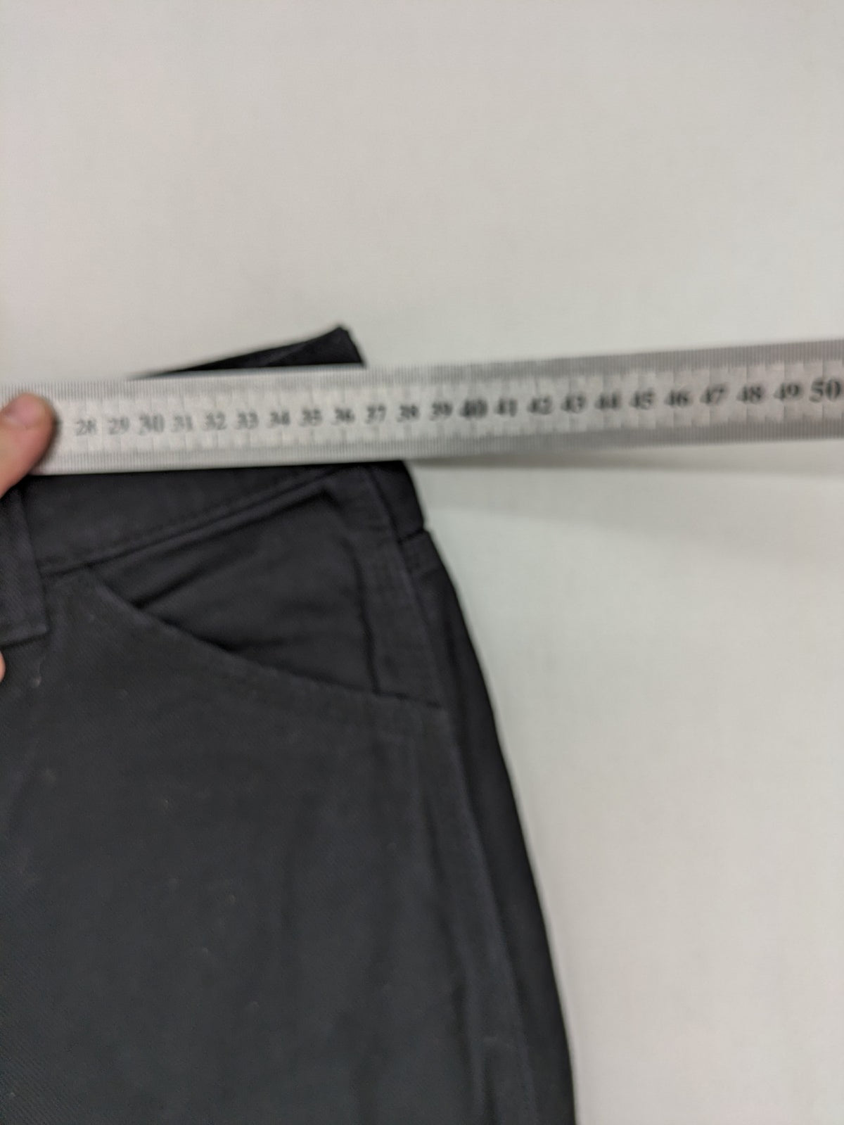 H&M Divided black cargo pants high waist cotton with multiple pockets and straight leg.