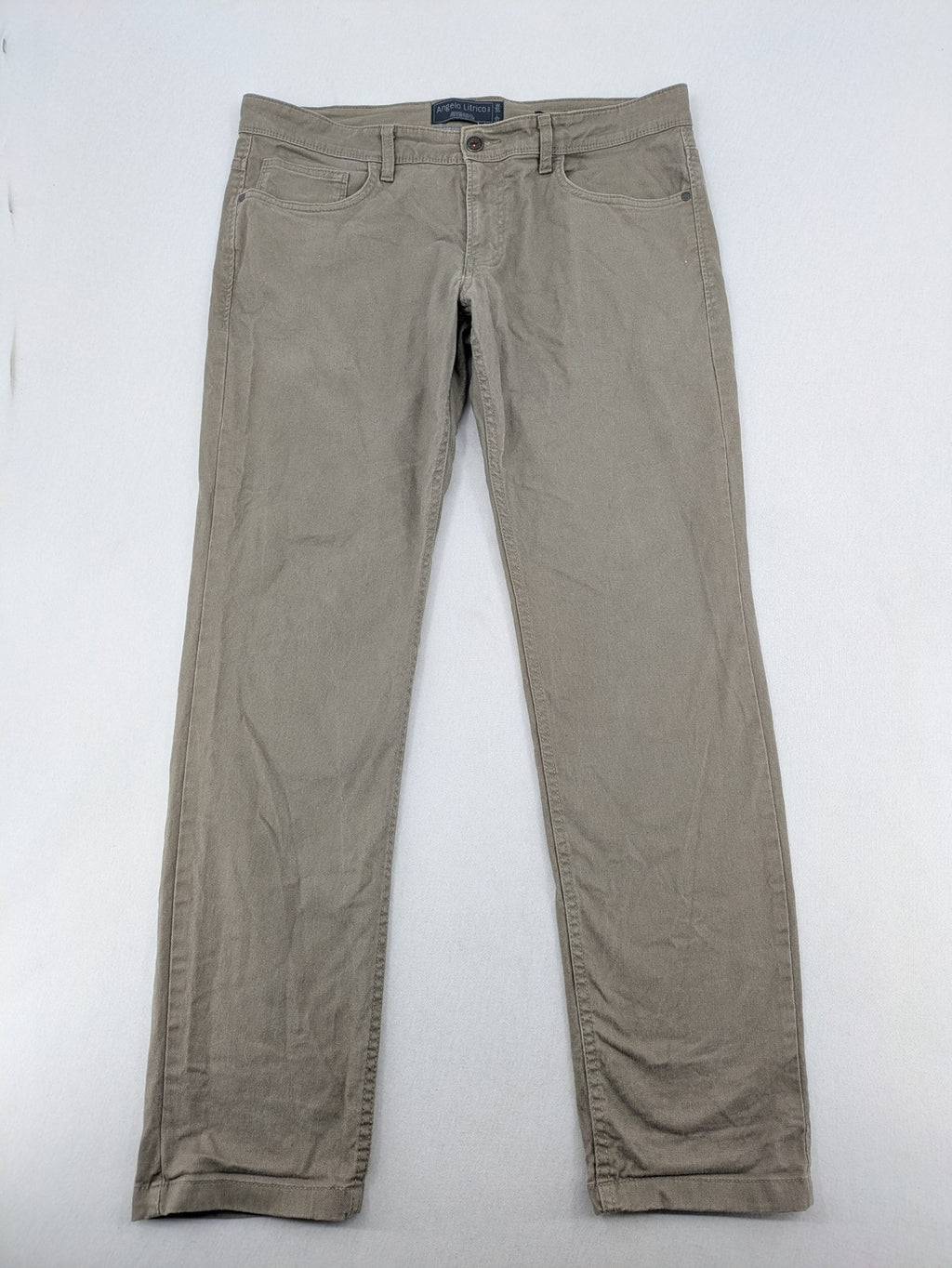 Angelo Litrico khaki slim fit chinos classic five-pocket design cotton stretch material