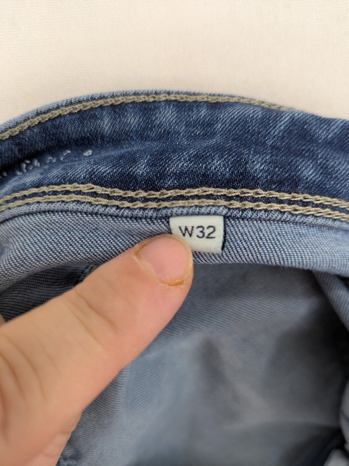 Tom Tailor blue straight jeans Alexa model, classic 5-pocket style, stretch denim material.
