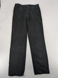 Fuel black straight jeans with 5-pocket design and branded leather patch.