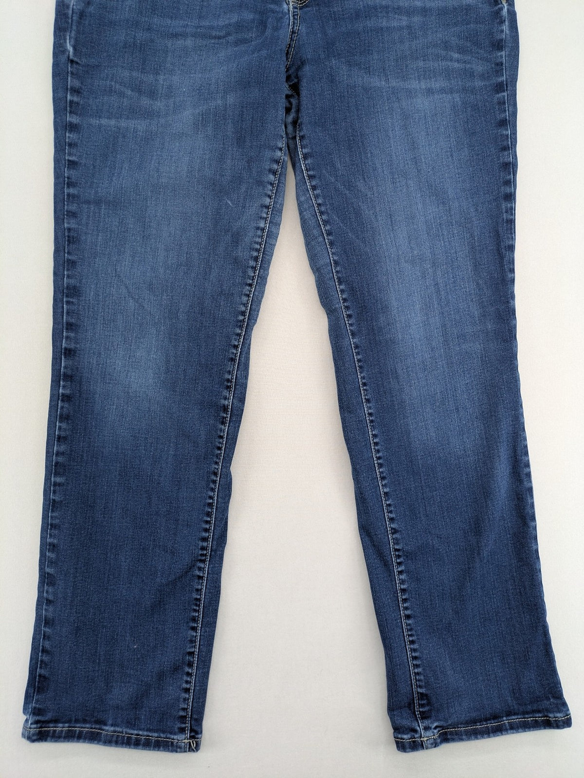 Tom Tailor blue straight jeans Alexa model, classic 5-pocket style, stretch denim material.