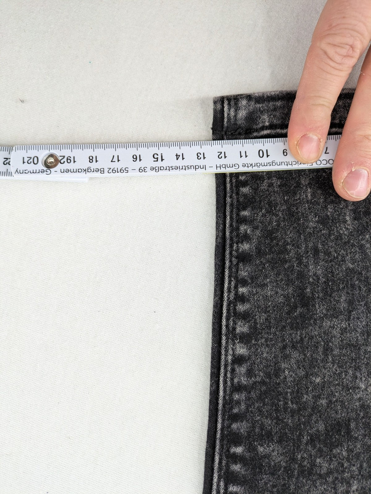 FB Sister skinny jeans black acid wash stretch denim with push-up design.