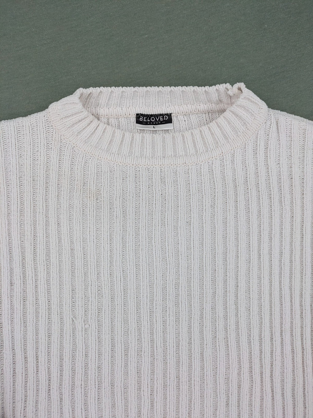 Beloved purple turtle neck jumper ribbed knit long sleeves classic design