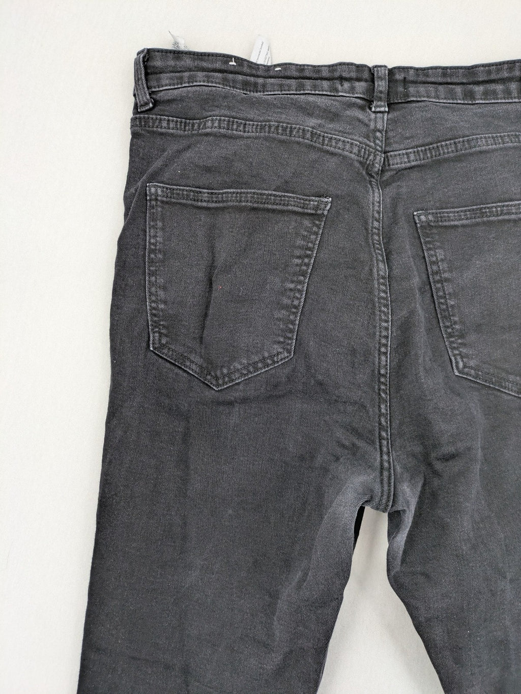 Pull&Bear grey skinny jeans high rise with classic five-pocket design and stretch denim.