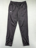 Crivit black weighted training pants with elastic waistband, side pockets, and zippered cuffs.