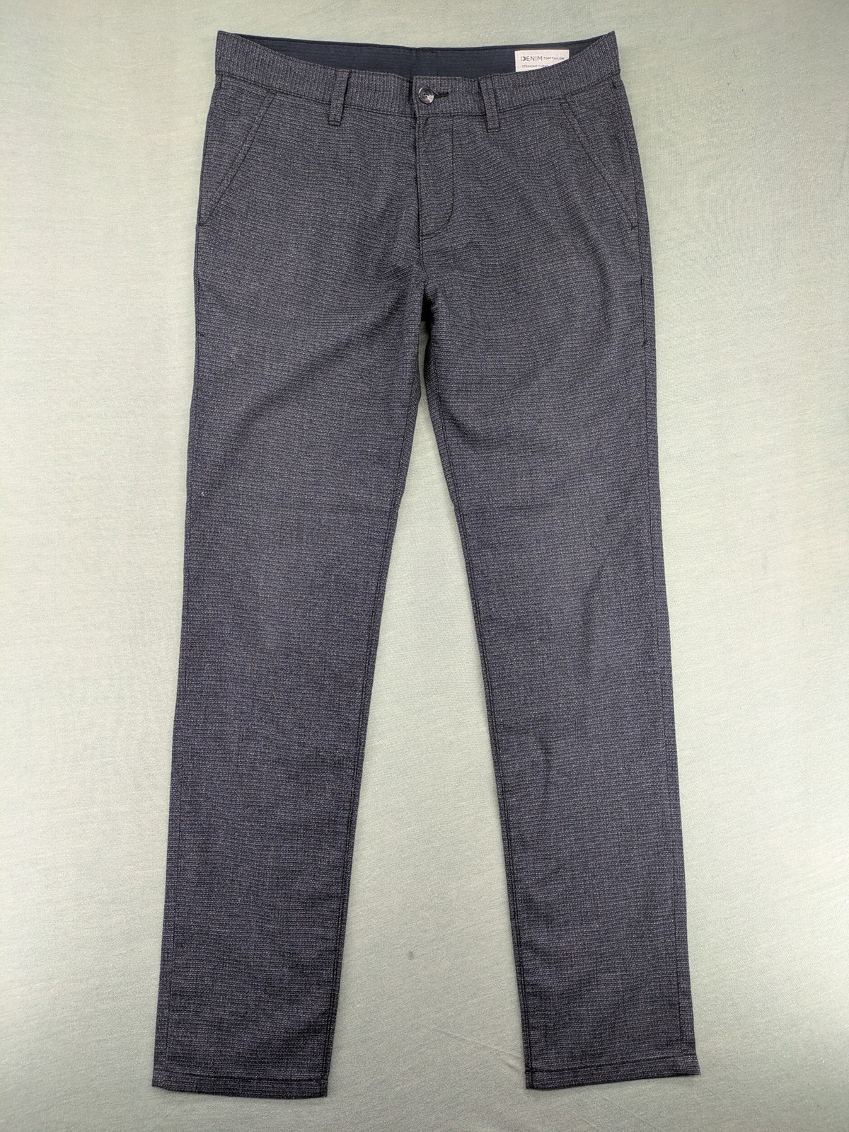 Tom Tailor Denim pink chino pants straight fit textured fabric