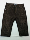 Tomfear black pants 3/4 length classic 5-pocket design corduroy material